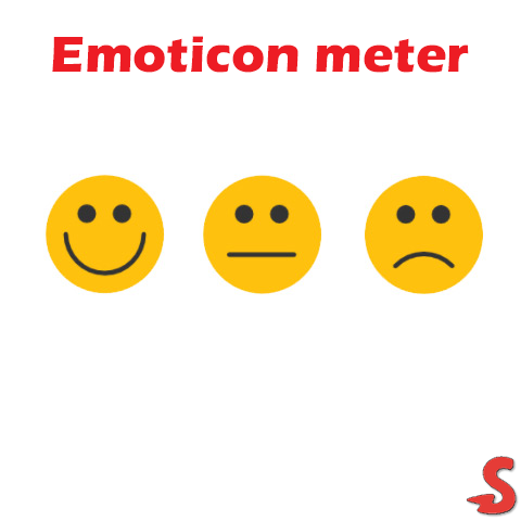 Plaatje van Scrum retrospective check-in : Emoticon meter