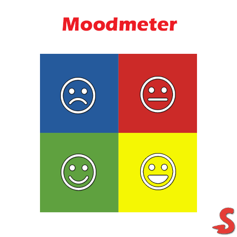 Plaatje van Scrum retrospective check-in : De Mood Meter