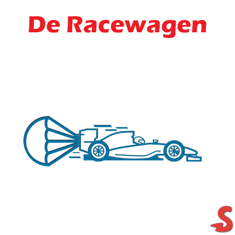 Plaatje van Scrum retrospective werkvorm : De Racewagen