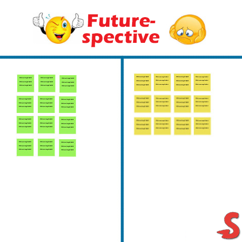 Plaatje van Scrum retrospective werkvorm : De Future Spective