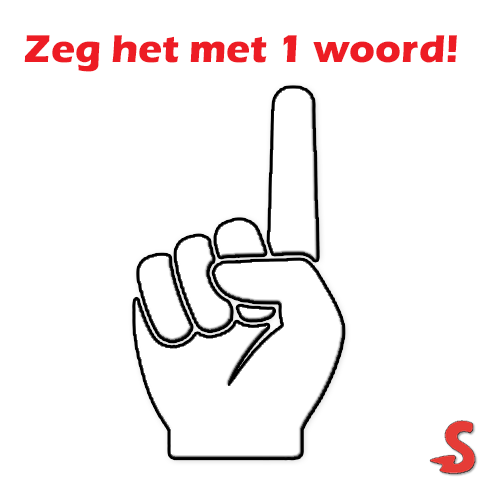 Plaatje van Scrum retrospective werkvorm : Zeg het met 1 woord!